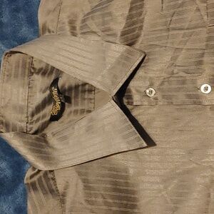 ✅Cigliano Grey Pinstripe Shirt